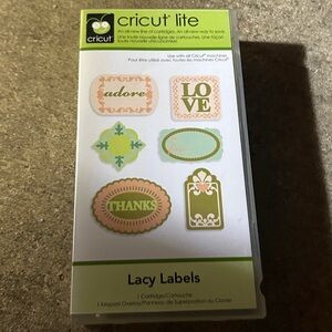 Cricut Lite Lacy Labels Cartridge - Multicolor Designs